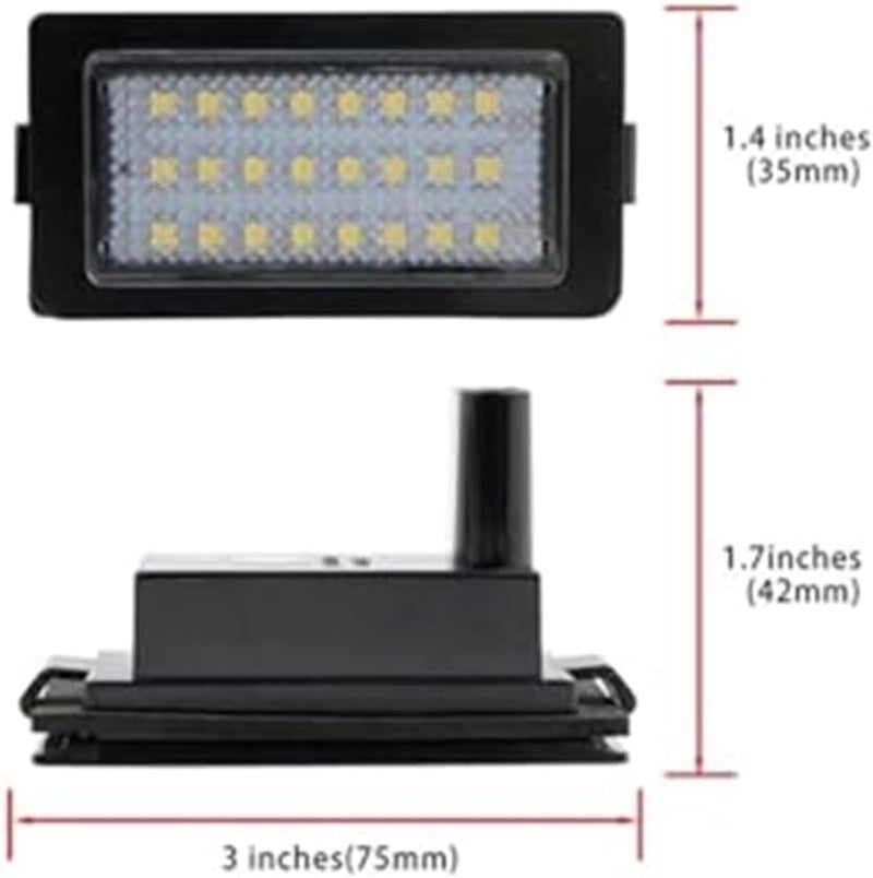 Wivplex 2Pcs White License Plate Light for BMW 7-Series E38 - Image 3