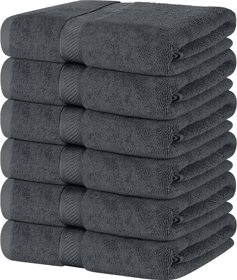 SIMPLI-MAGIC Bath Towels Ideal for Pool  Spa  and Gym Lightweight and Highly Absorbent Quick Drying Towels  Gray  24 in x 46 in - Image 1