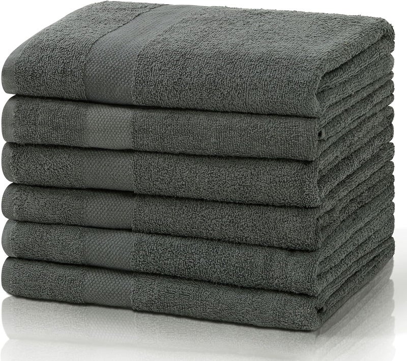 SIMPLI-MAGIC Bath Towels Ideal for Pool  Spa  and Gym Lightweight and Highly Absorbent Quick Drying Towels  Gray  24 in x 46 in - Image 2