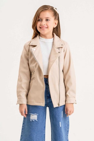 Zippered Lined Girls Leather Jacket - pzsku/ZF5D726F13F2C929FC8E4Z/45/_/1731291273/b059cf32-dfba-449f-b974-6194bd062e41
