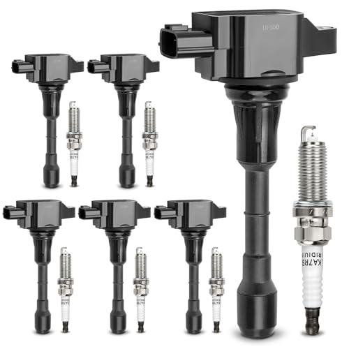 X4XZ UF550 Ignition Coil 1406 Double Iridium Spark Plug for Nissan Altima Maxima Murano Pathfinder Quest 350ZInfiniti EX35 FX35 G25 G35 JX35 M35 M35h Q50 Q70 QX60 35L V6 C1670 22448JA10C 5C1727 - Image 1