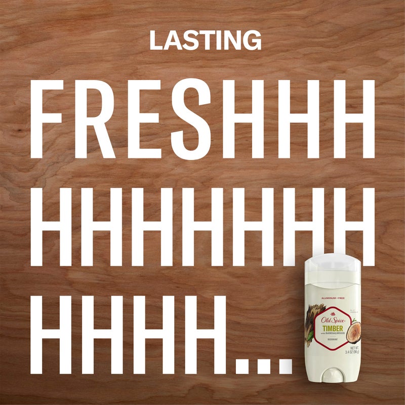 Old Spice Fresher Collection Invisible Solid Men's Deodorant, Timber, 3 Ounce (Package may vary) - Image 4