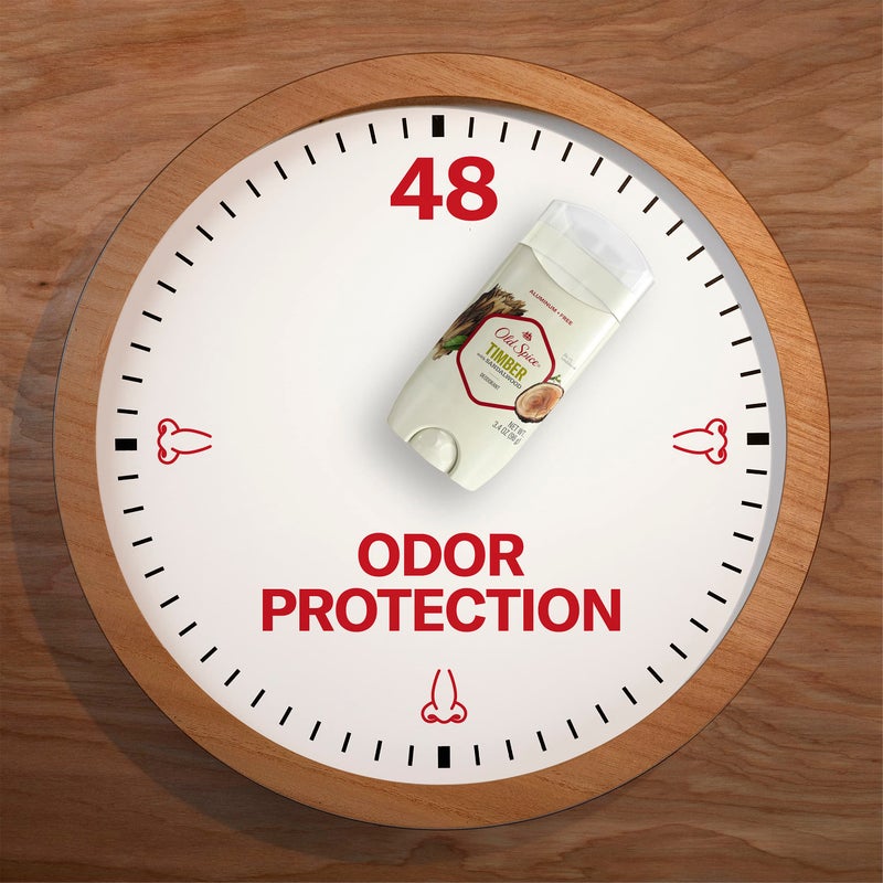 Old Spice Fresher Collection Invisible Solid Men's Deodorant, Timber, 3 Ounce (Package may vary) - Image 5