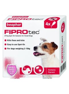 beaphar Fiprotec for Small Dog 4Pipettes  - Image 1