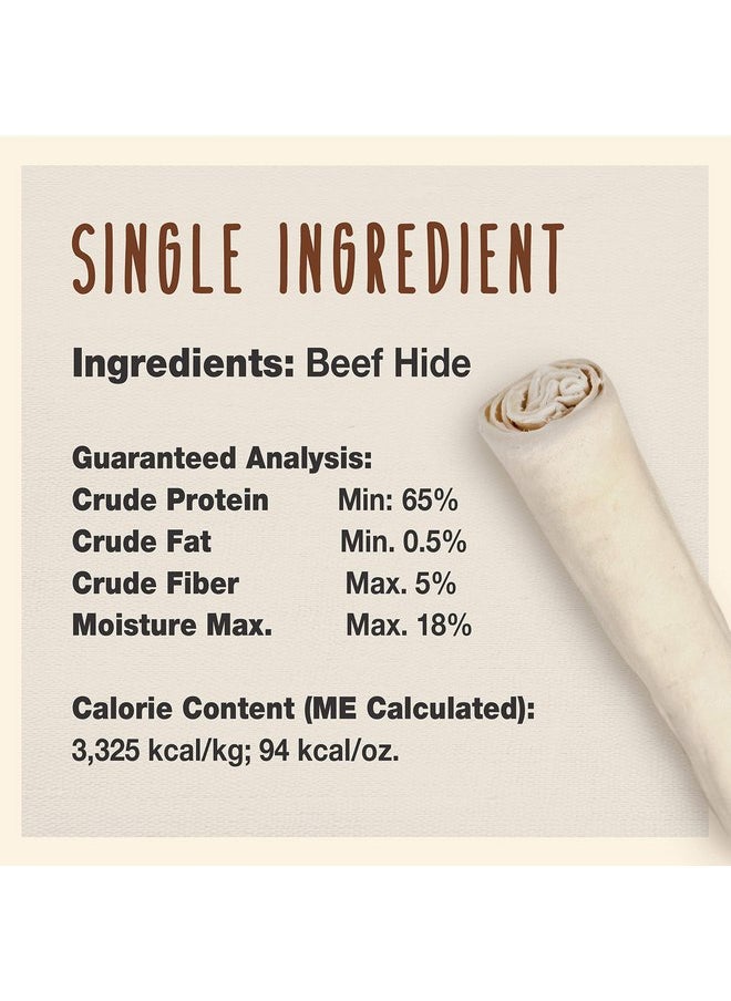 Cadet Cadet Premium Grade Beef Hide for Dogs, Long Lasting Rawhide Retriever Rolls, Single Ingredient Dog Chews, Beef Hide Flavor, 10 Inch (8 Count)  - Image 1