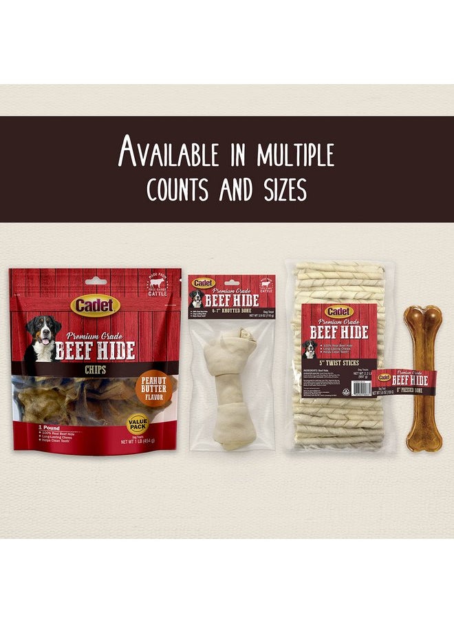 Cadet Cadet Premium Grade Beef Hide for Dogs, Long Lasting Rawhide Retriever Rolls, Single Ingredient Dog Chews, Beef Hide Flavor, 10 Inch (8 Count)  - Image 3