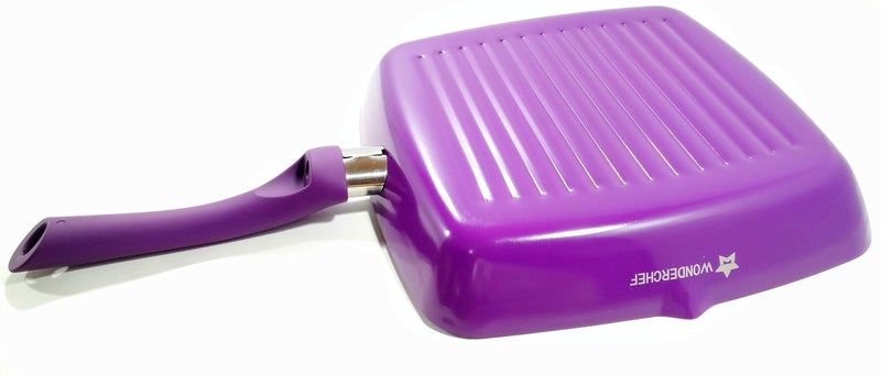 WONDERCHEF Royal Velvet META TUFF Healthy Non-STTICK Grill PAN, 24cm, 1.8 Litre - Image 4
