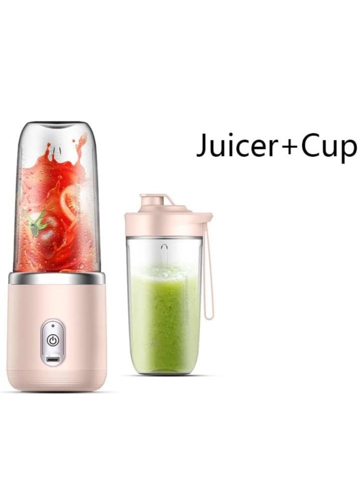 Generic 6-Blade Portable Juicer Cup: Automatic Electric Juicer for Fruit Juice, Smoothies, and Ice Crushing—Compact Food Processor  - Image 2