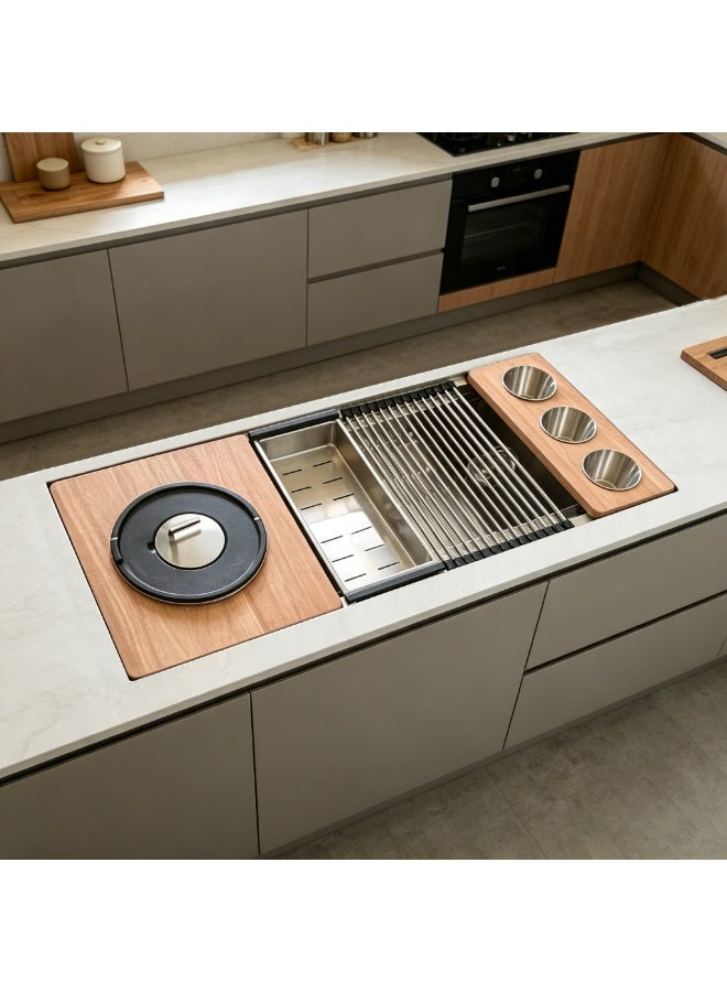 Elite Under Mount Sink_S1101B-11448 - Scratch Resistance Sink Overall Size: 114 X 48 X 25.4 Cm Thickness: 1.2 + 3.0 MM - Image 2