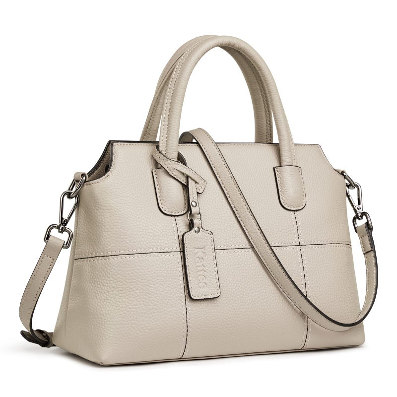 Kattee Genuine Leather Handbags for Women, Soft Hobo Satchel Shoulder Crossbody Bags Ladies Purses (Meduim) - Image 1