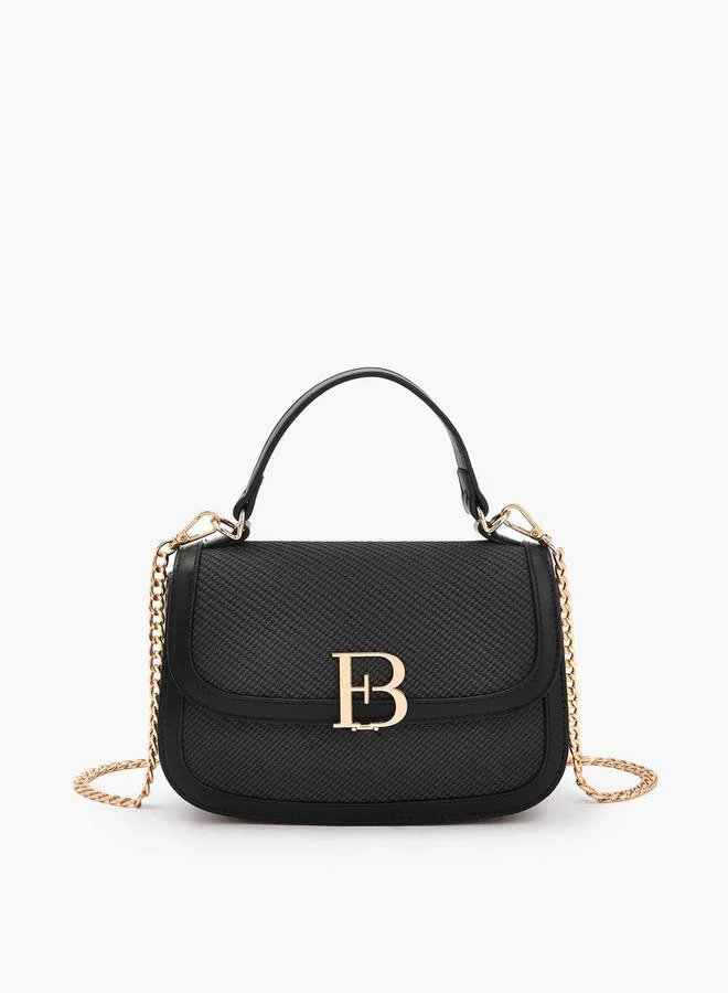 Flora Bella Logo Detail Crossbody Bag with Chain Strap