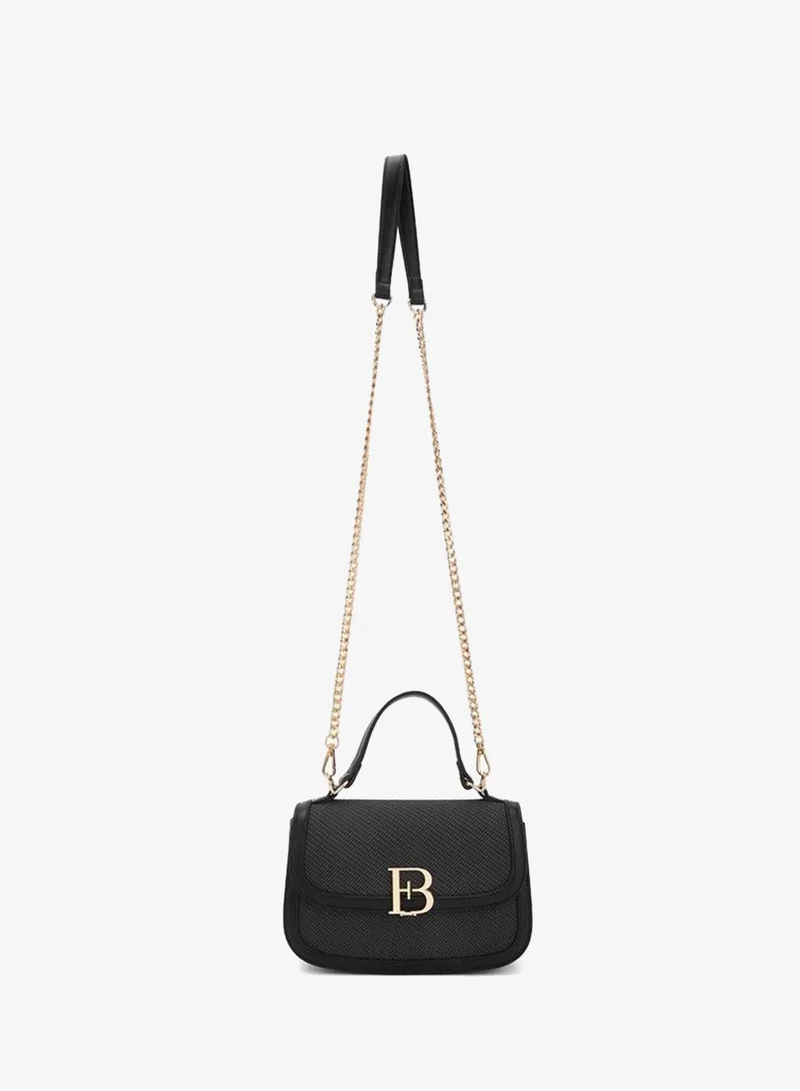 Flora Bella By Shoexpress Flora Bella Logo Detail Crossbody Bag with Chain Strap