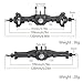 AMK TRX4M Axles Complete Set TRX4M Front Rear Straight Axle Assembly Direct Fit for TRX4M 118 RC Crawler Fits BroncoF150 OEM Replacement Upgrade Parts Differential Cover 2 - Image 4