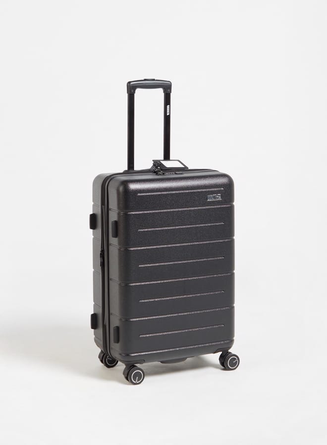 Wave Textured Hardcase Luggage Trolley Bag with Retractable Handle - Image 1