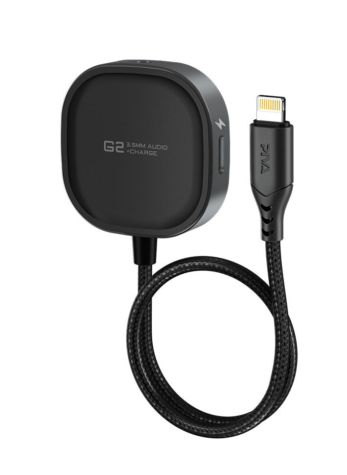 piva PIVA G2A PRO 2 in 1 iPhone Lightning connector with two charging ports and headphone aux screw  - Image 1