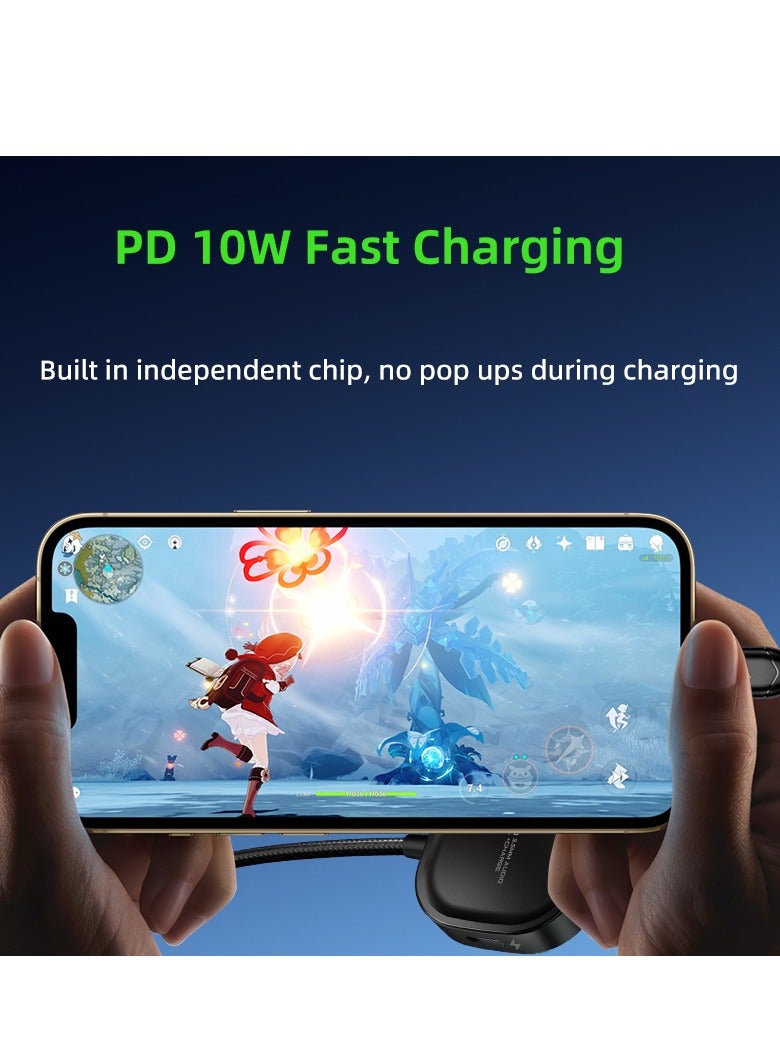 piva PIVA G2A PRO 2 in 1 iPhone Lightning connector with two charging ports and headphone aux screw  - Image 2