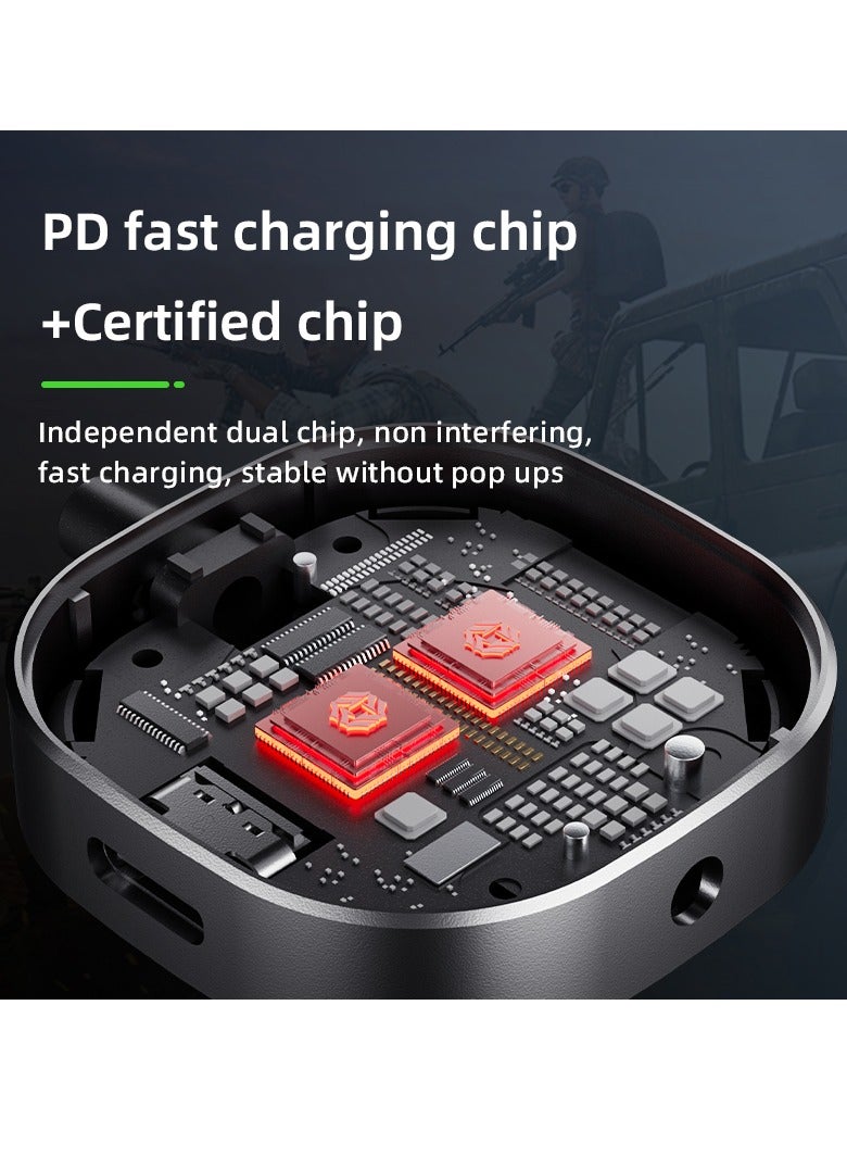 piva PIVA G2A PRO 2 in 1 iPhone Lightning connector with two charging ports and headphone aux screw  - Image 5