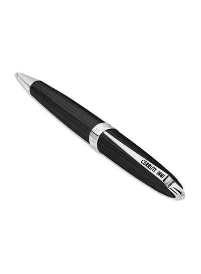 CERRUTI 1881 Skyline Black Silver Pen for Men Blue Ink