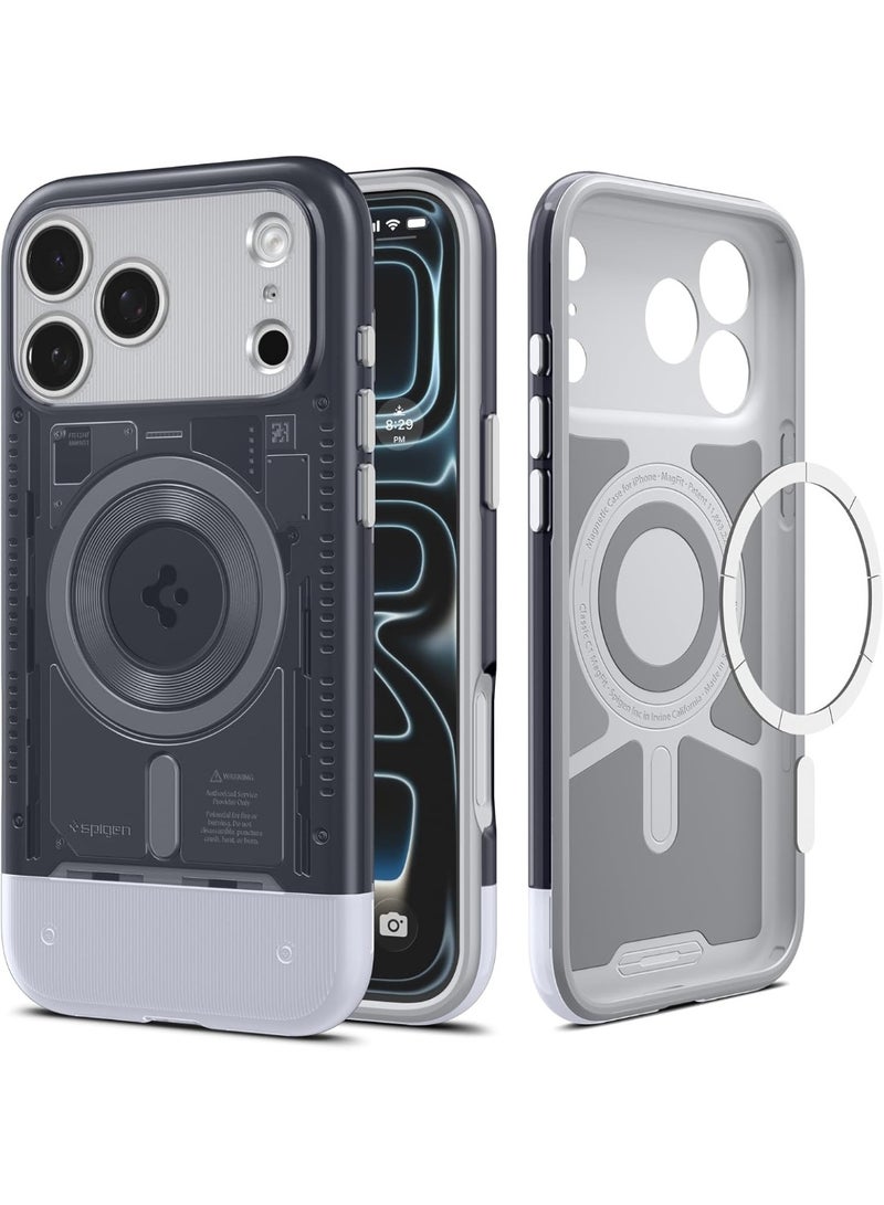 Spigen Classic C1 MagFit for iPhone 17 Pro MAX Case Cover with MagSafe & Extreme Protection Tech - Graphite - Image 1