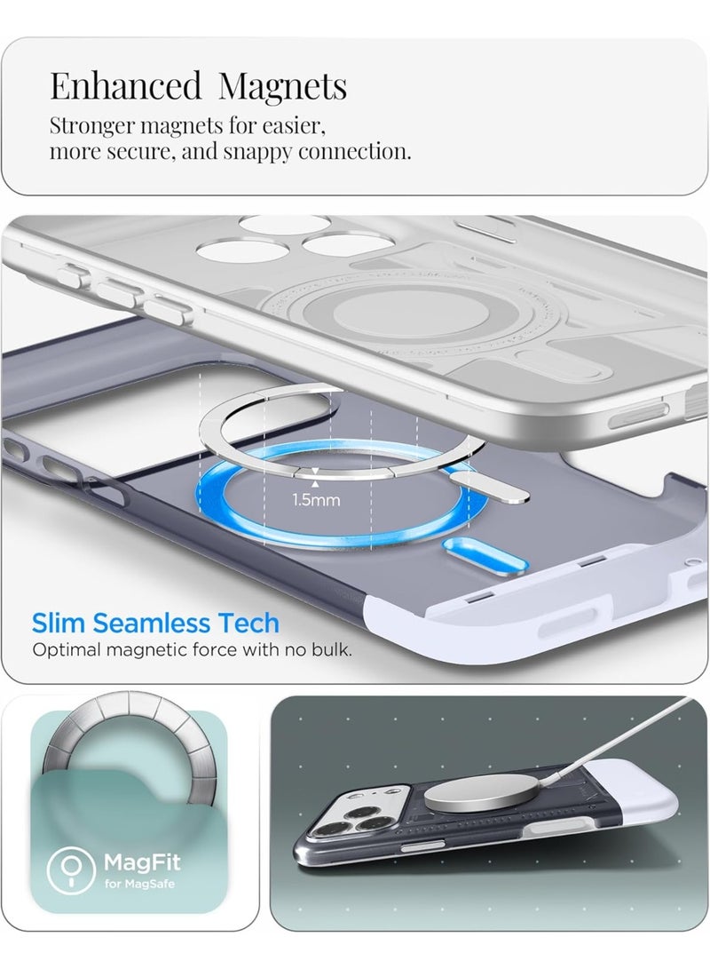 Spigen Classic C1 MagFit for iPhone 17 Pro MAX Case Cover with MagSafe & Extreme Protection Tech - Graphite - Image 5