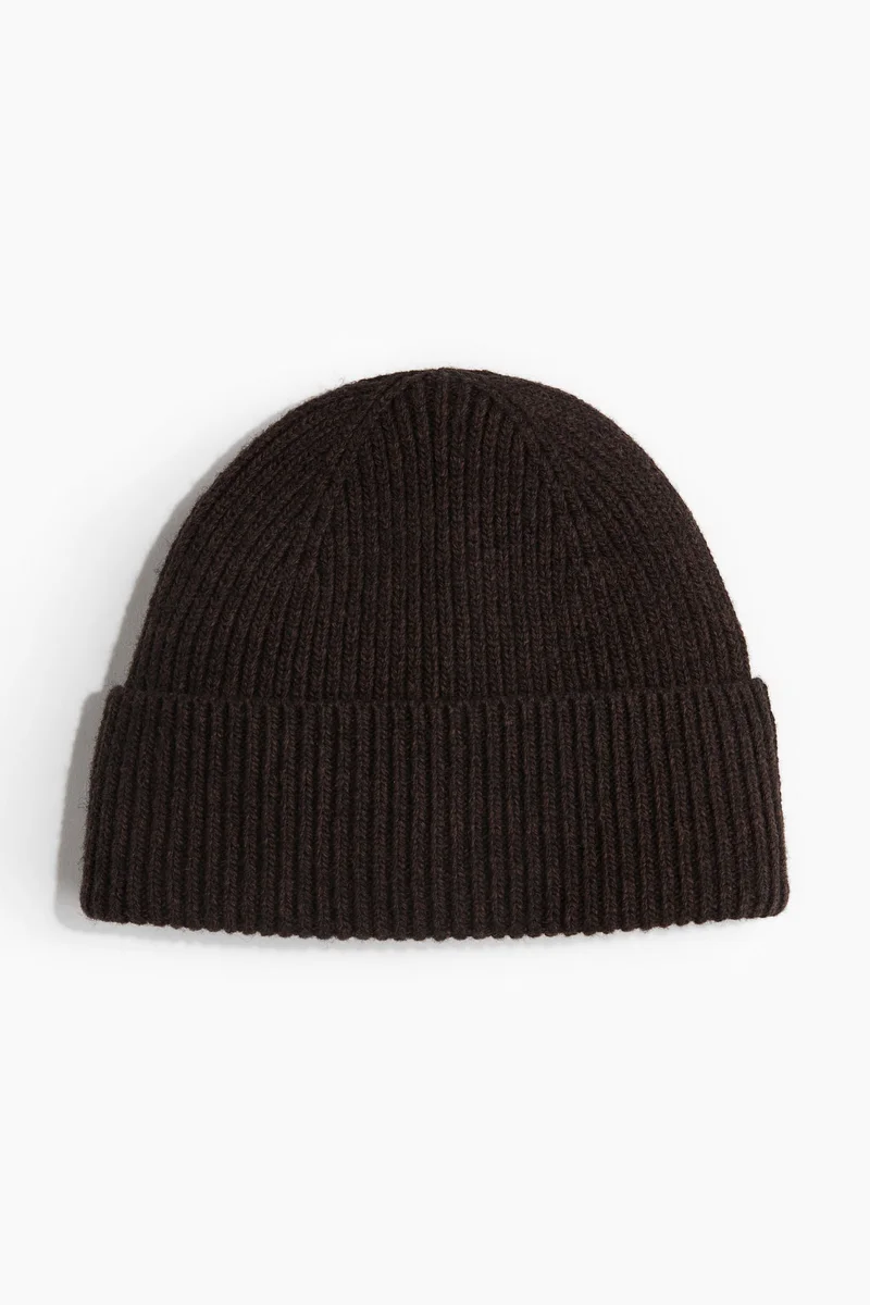 H&M Rib-knit wool-blend hat