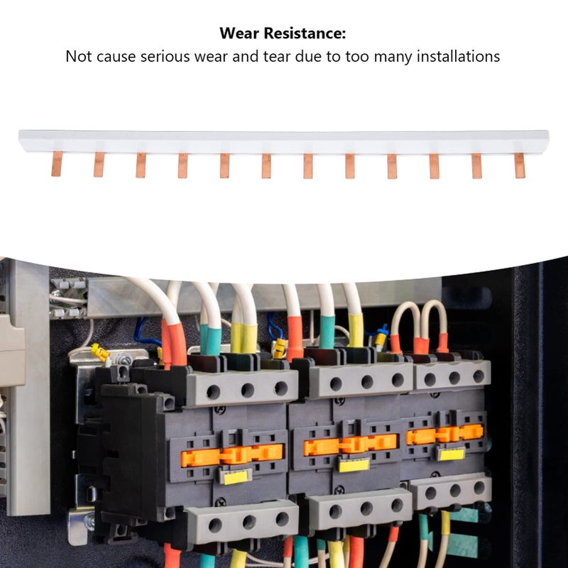 12 Way Copper Busbar PVC Circuit Breaker Power Distribution Terminal Block - Image 5