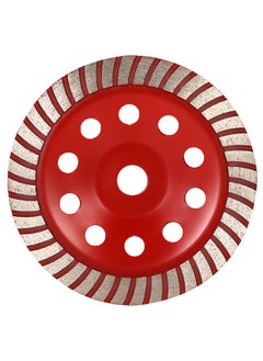 NIBEMINENT Diamond Segment Disc Bowl Shape Grinding Wheel Red 7inch  - Image 3