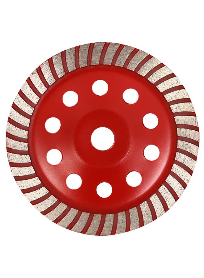 NIBEMINENT Diamond Segment Disc Bowl Shape Grinding Wheel Red 7inch  - Image 3