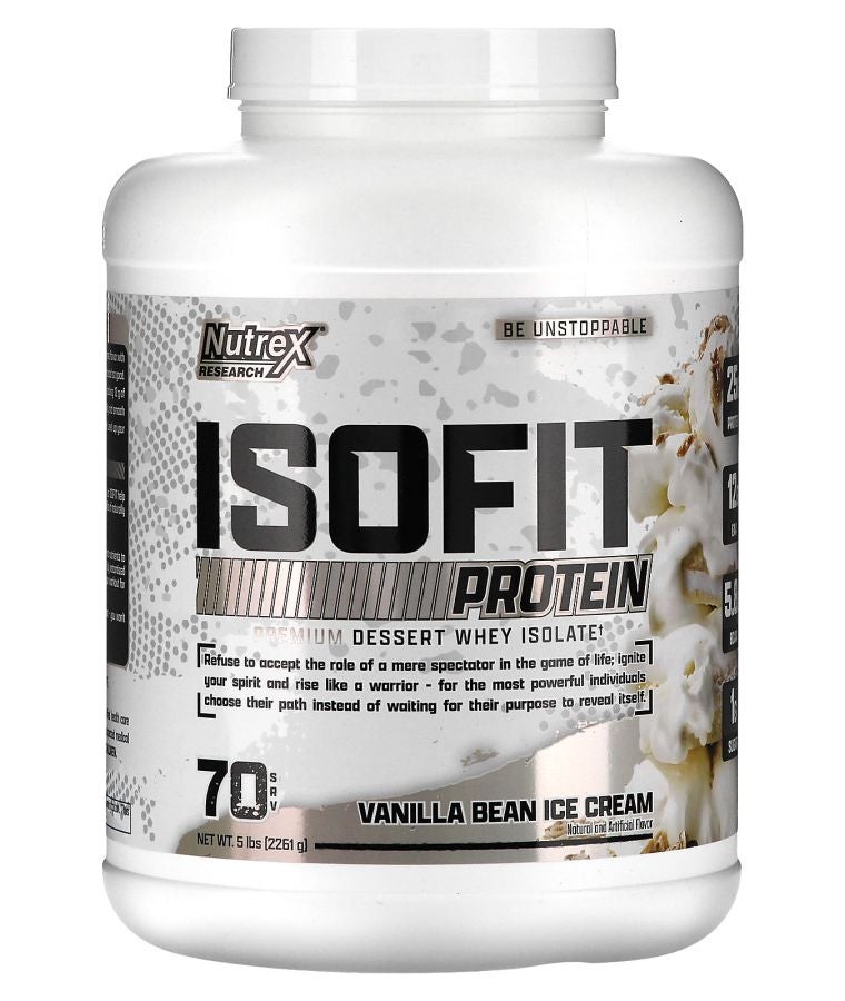 Nutrex Research IsoFit Protein Vanilla Bean Ice Cream 5 lb (2261 g)