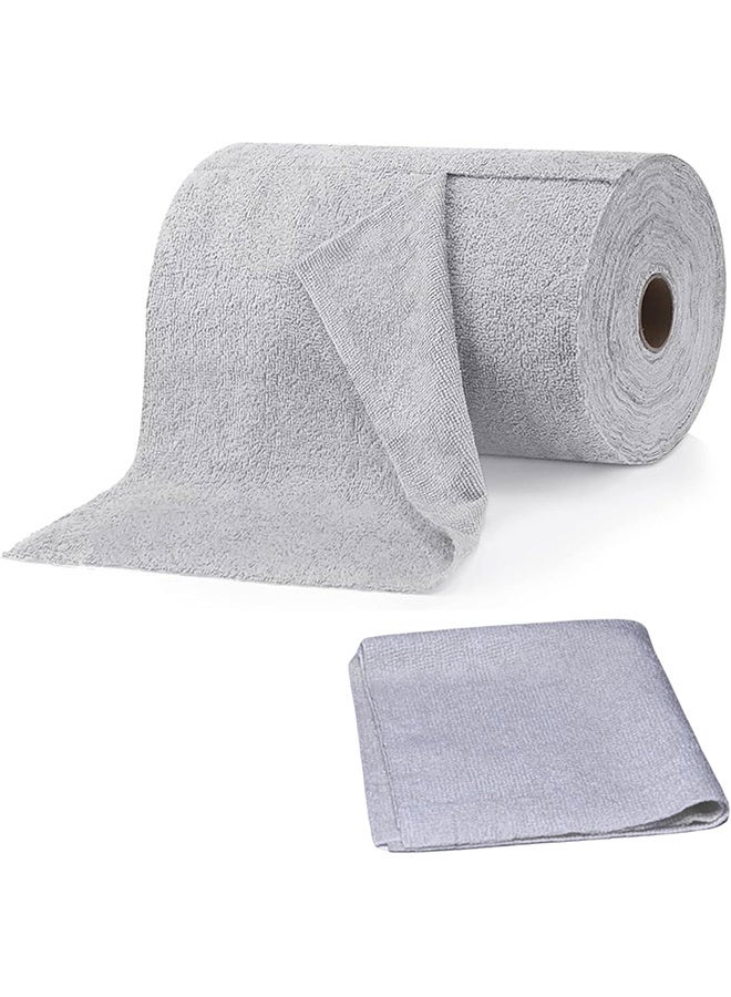 Microfibre All-Purpose Cleaning Cloths, 30 Sheets, Reusable Washable Rags, Super Absorbent, Multi-Purpose Kitchen Towels Grey - Image 1