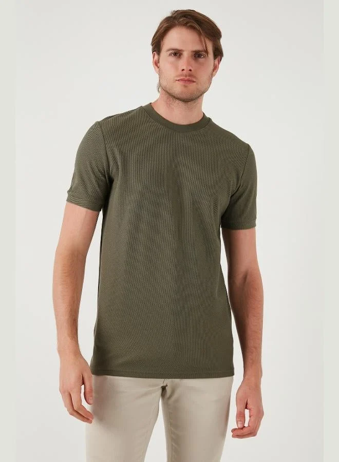 Buratti  Buratti Cotton Regular Fit Crew Neck Basic T Shirt Men's T SHIRT 5902387 for Men | Best Price UAE