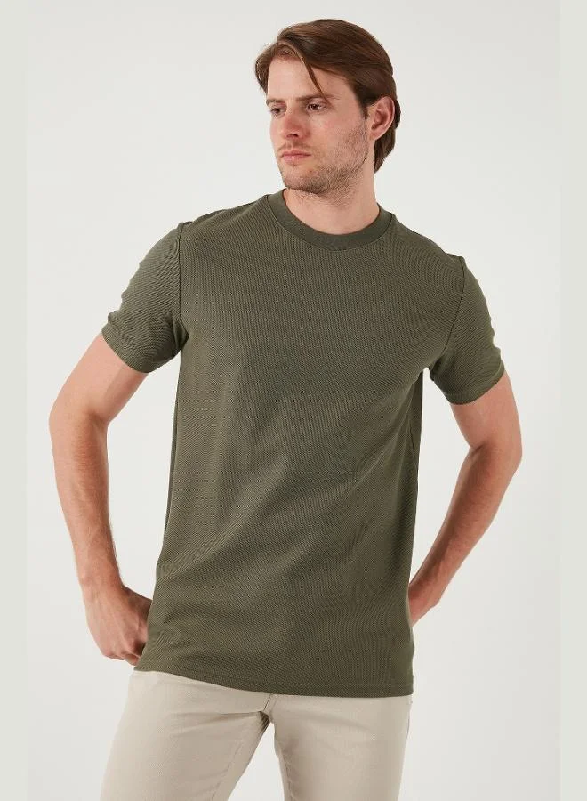 Buratti Buratti Cotton Regular Fit Crew Neck Basic T Shirt Men's T SHIRT 5902387