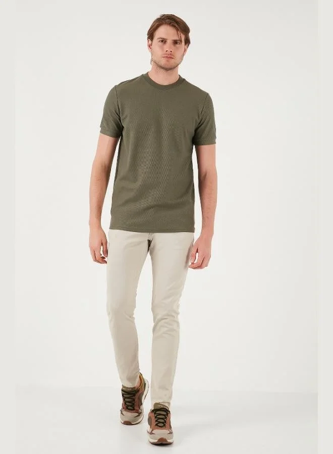 Buratti  Buratti Cotton Regular Fit Crew Neck Basic T Shirt Men's T SHIRT 5902387 for Men | Best Price UAE