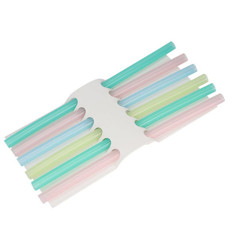 6pcs Silicone Soft Reusable Drinking Straws Flexible Straws for Over 6 Months Old Children - Image 2