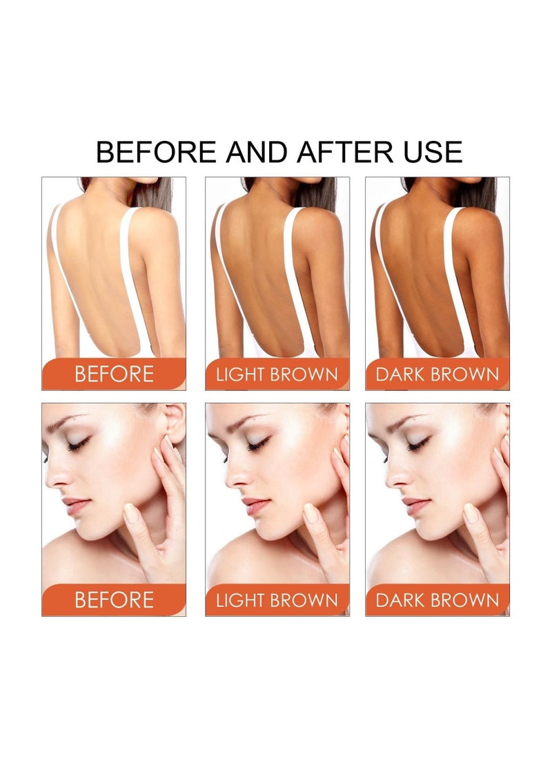 SYOSI 2PCS Tanning Gel, Soft Brown Tanning Accelerator Intensive Tanning Cream Sunbathing Accelerator Gel Deep Tan Enhancer Sun Skin Gel Safe Tanning Gel for Natural Tan Skin Outdoor Sun Tanning  - Image 2