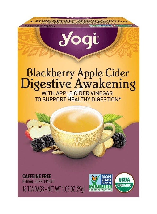 YOGI Blackberry Apple Cider Digestive Support 16 Tea Bags