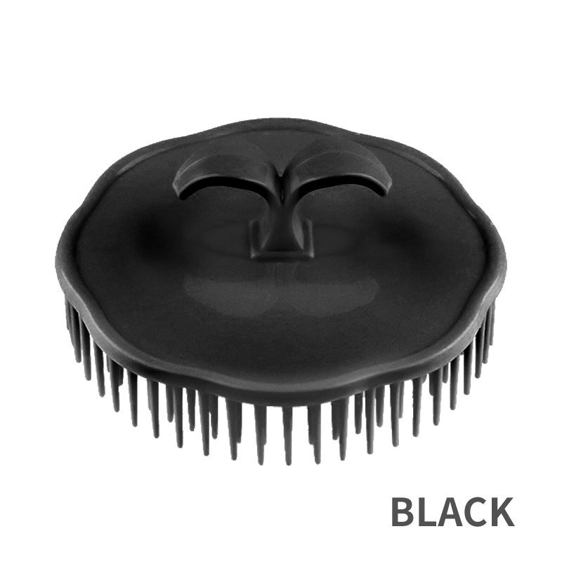 Generic Cross-border Hot Sale Color Plastic Shampoo Adult Round Massage Comb Hair Shampoo Comb Catch Head Catch Head Catch Head Black 