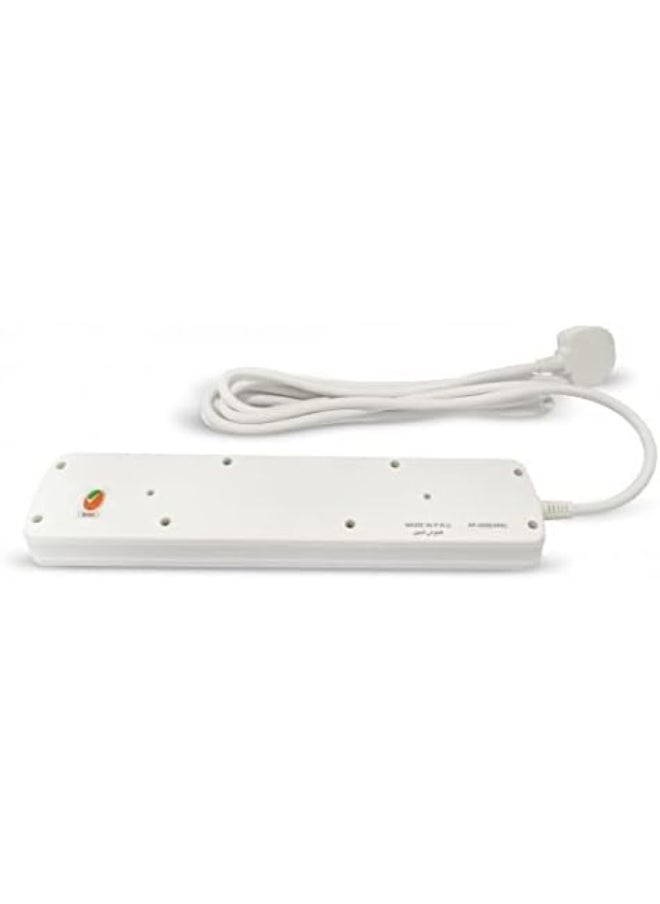 AFRA Extension Cord 3m, 5Way, 5 Universal Sockets, 3 Meter Cable, Easy Set-Up & Storage, Shockproof, 250V, AF-005EXRD, with 2 Years warranty