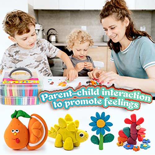 CyAJM Polymer Clay Sets, 50 Colors Oven Bake Modeling Clay for Kids, Sculpting Tools and Accessories, DIY Model Clay, Ideal Clay for Kids Beginners and Artists - Image 2