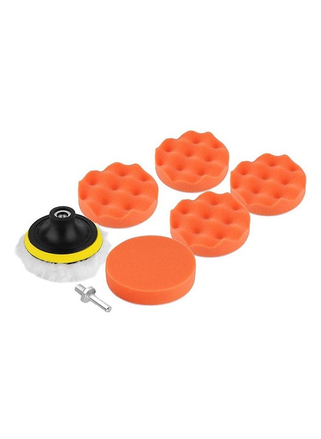 Generic 8-Piece Polishing Sponge Pad With Drill Adapter Set 