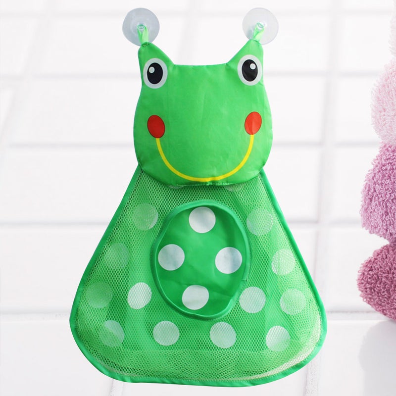 Multifunction Premium Bathtub Toy Organizer Bathing Toy Storage Bath Product Storage with Strong Cups (Green) - Image 1