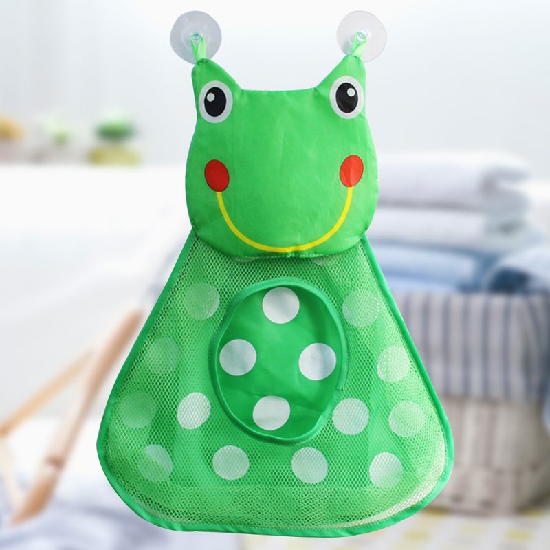 Multifunction Premium Bathtub Toy Organizer Bathing Toy Storage Bath Product Storage with Strong Cups (Green) - Image 4
