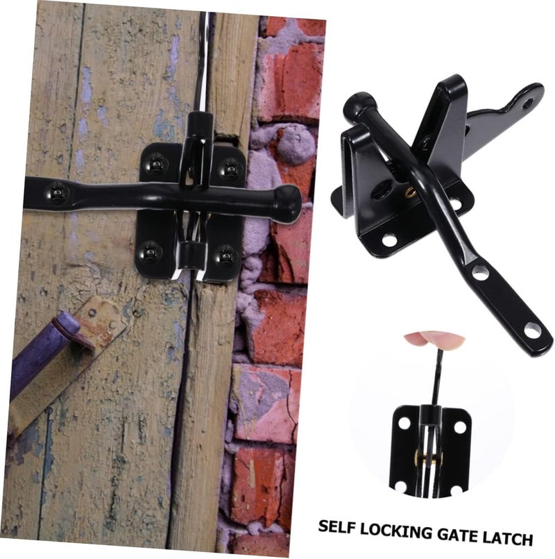 LIFKOME Heavy Duty Double Gate Latch Automatic for Fences Secure Pool and Garden Access Easy to Operate Thick Construction - Image 3