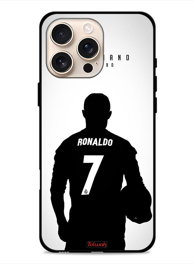 Tolwak Apple iPhone 16 Pro Protective Case Cover Cristiano Ronaldo Mask - Image 1