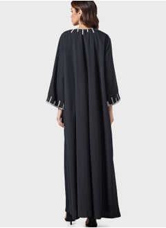 Coco Desert Embroidered Abaya  - Image 2