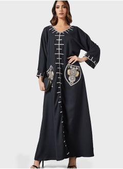 Coco Desert Embroidered Abaya  - Image 1