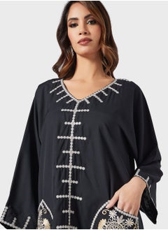 Coco Desert Embroidered Abaya  - Image 3
