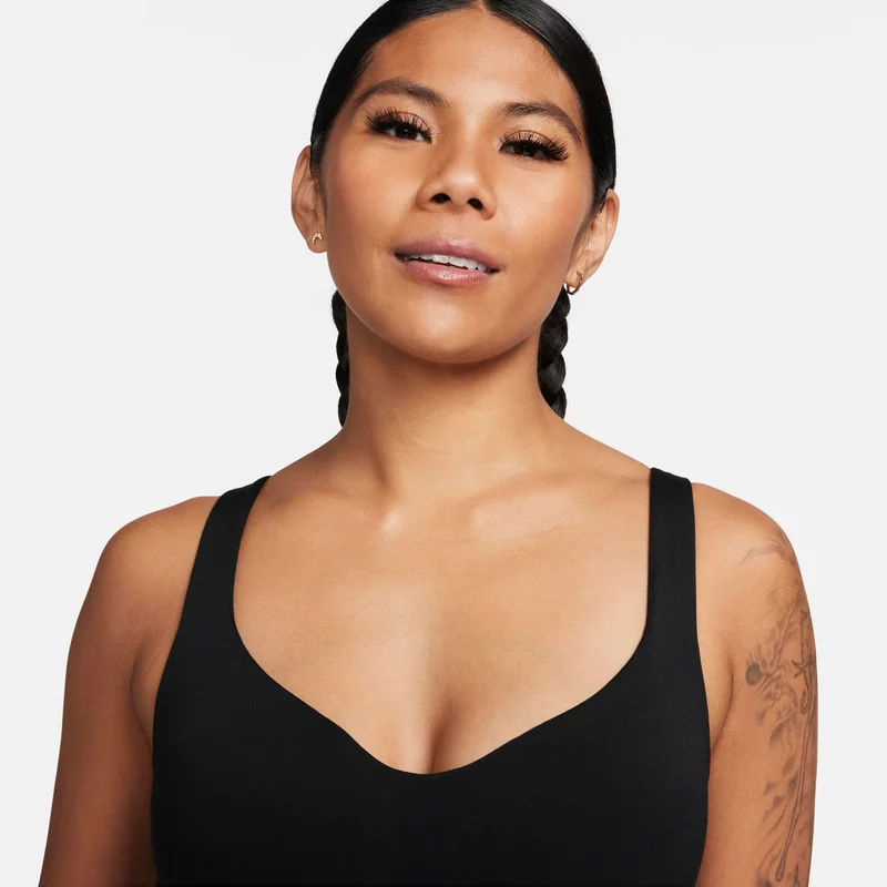 Nike Black Women's Alate Medium-Support Training Sports Bra for Women | Best Price UAE