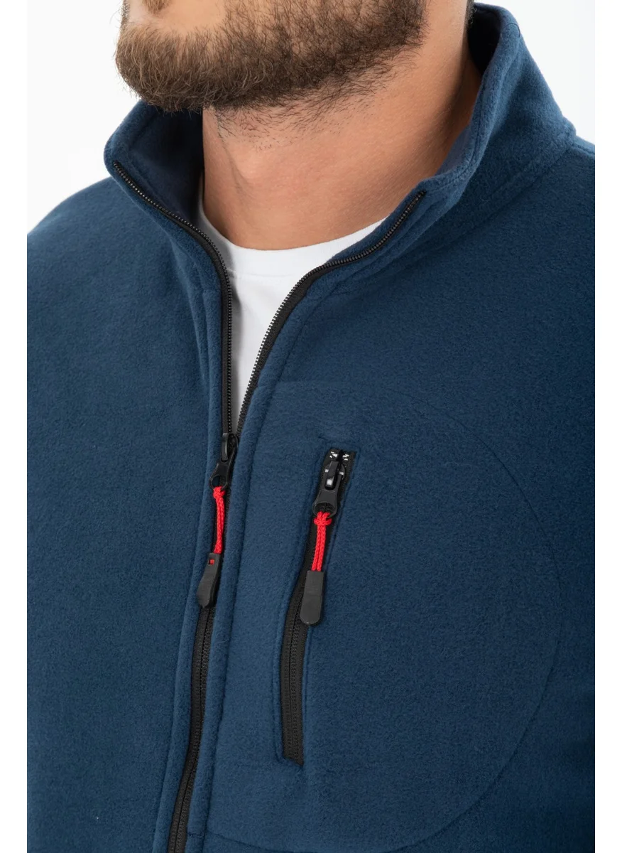 Four Man Men's Polar Fleece Three Pocket Softshell