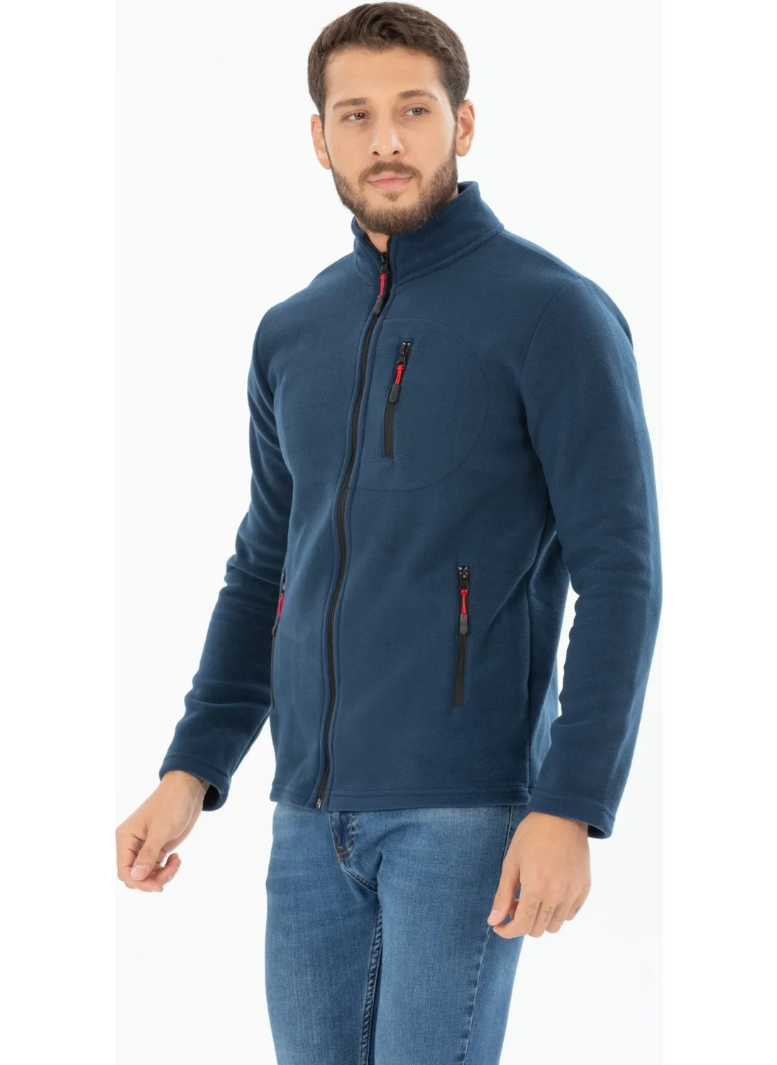 Four Man Men's Polar Fleece Three Pocket Softshell